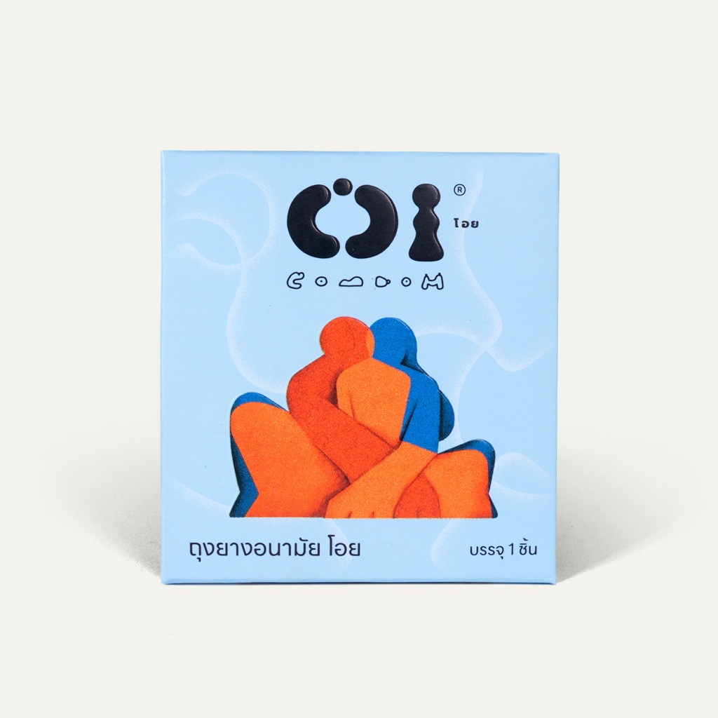 OI Condom 52mm ถุงยางอนามัย โอย [ 1 ชิ้น ]