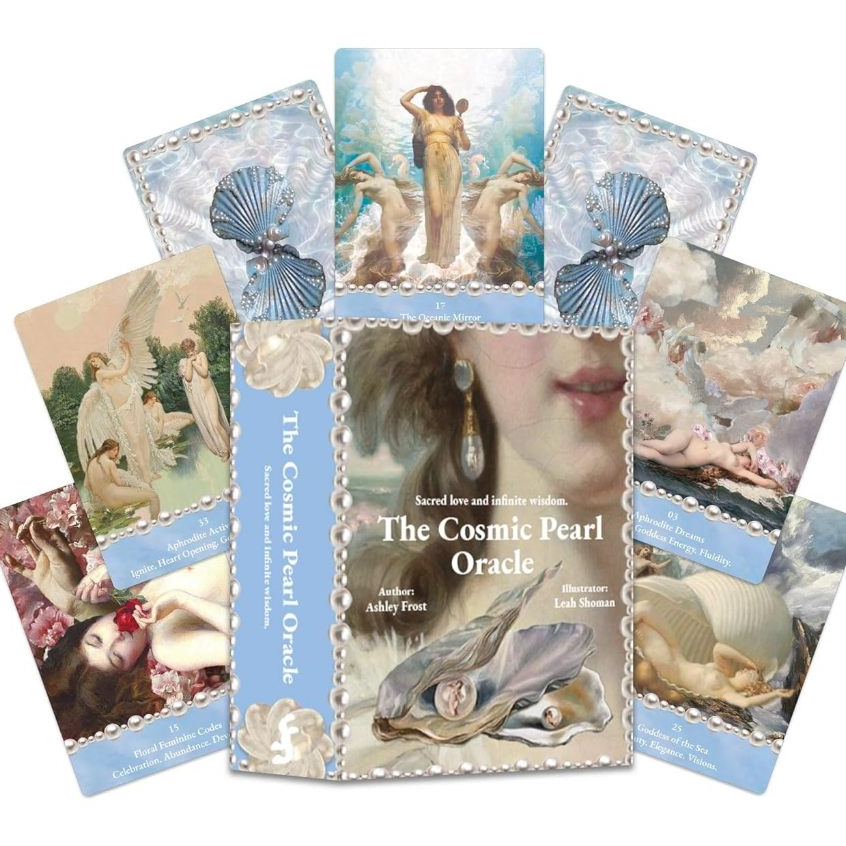 ✨พร้อมส่งแท้💯 The Cosmic Pearl Oracle – NEW VERSION 🌊💖🔮ไพ่ออราเคิล