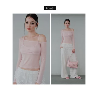kome.offi เสื้อ 2 เลเยอร์ Komé Amour Top