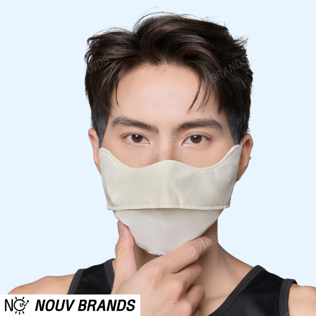 ผ้าบัพ แมสกันแดด กันยูวี NOUV Brands กัน UV UPF40 ปิดหน้า ปิดโหนกแก้ม [ซื้อ3 ชิ้น ราคา299.-] รูปที่ 5