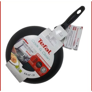 TEFAL กระทะก้นแบน รุ่น Cook & Clean 24 ซม. Ligth & Clean 26 …