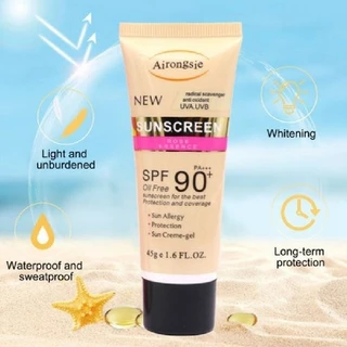 VIVX ครีมกันแดดผสมรองพื้น SPF90 PA+++ซึมไว ไม่มัน ไม่อุดตัน สำหรับผิวแพ้ง่าย กันแดดทาหน้า ขนาด45 กรัม