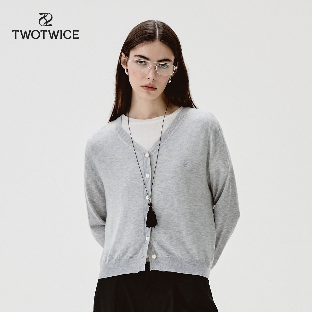 Twotwice - HEM Cardigan *สินค้าพร้อมส่ง*