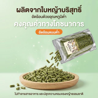 PETBABYS หญ้าอัลฟาฟ่าอัดเม็ด 500g Alfalfa Pellet ธรรมชาติ100% อาหารเต่าบก และสัตว์ฟันแทะ