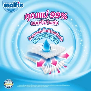 [ห่อ] ผ้าอ้อมเด็ก กางเกง โมลฟิกซ์ Molfix Pants แพมเพิสเด็ก