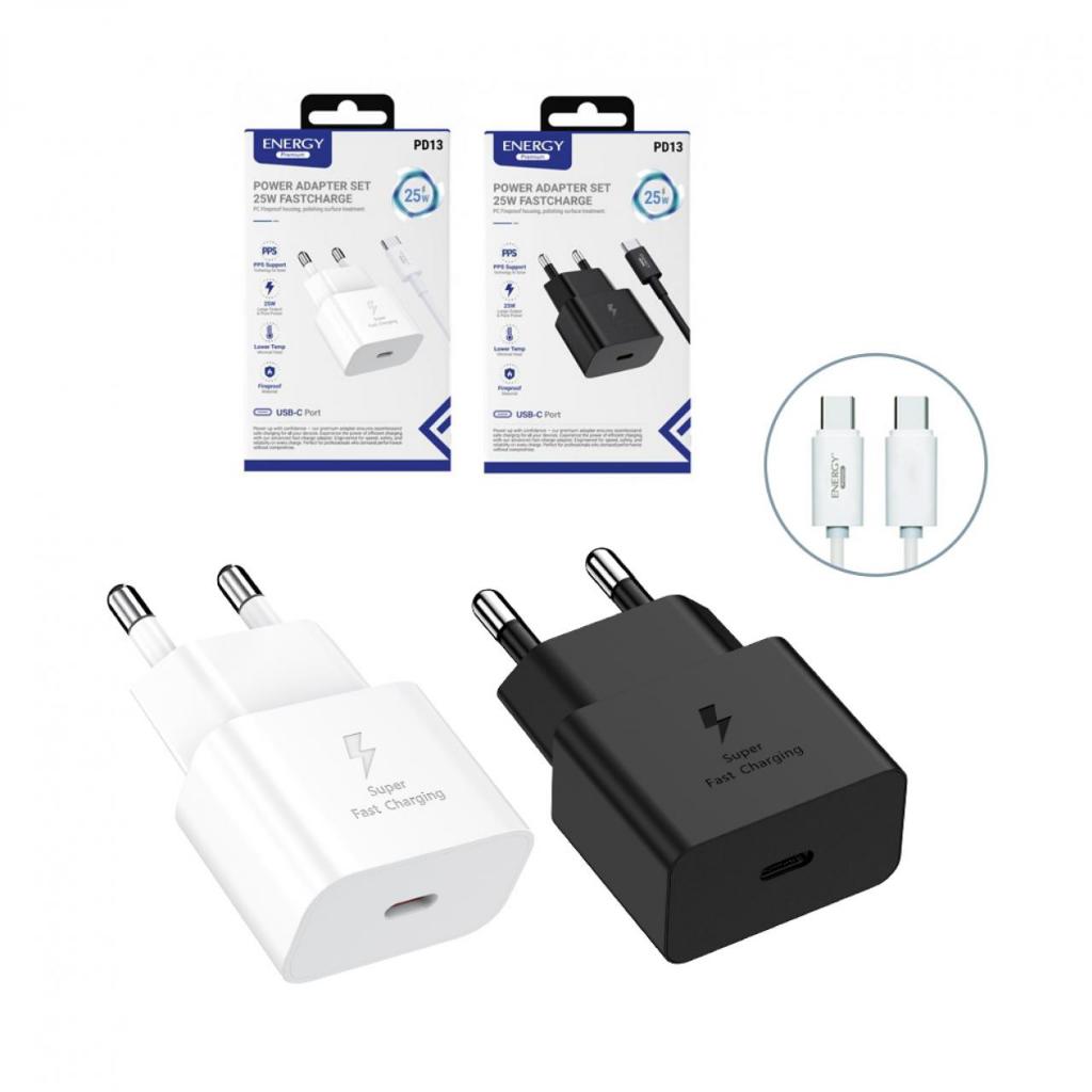 Energy Premium ชุดชาร์จ อะแดปเตอร์ ชาร์จเร็ว 25w Type C to Type C