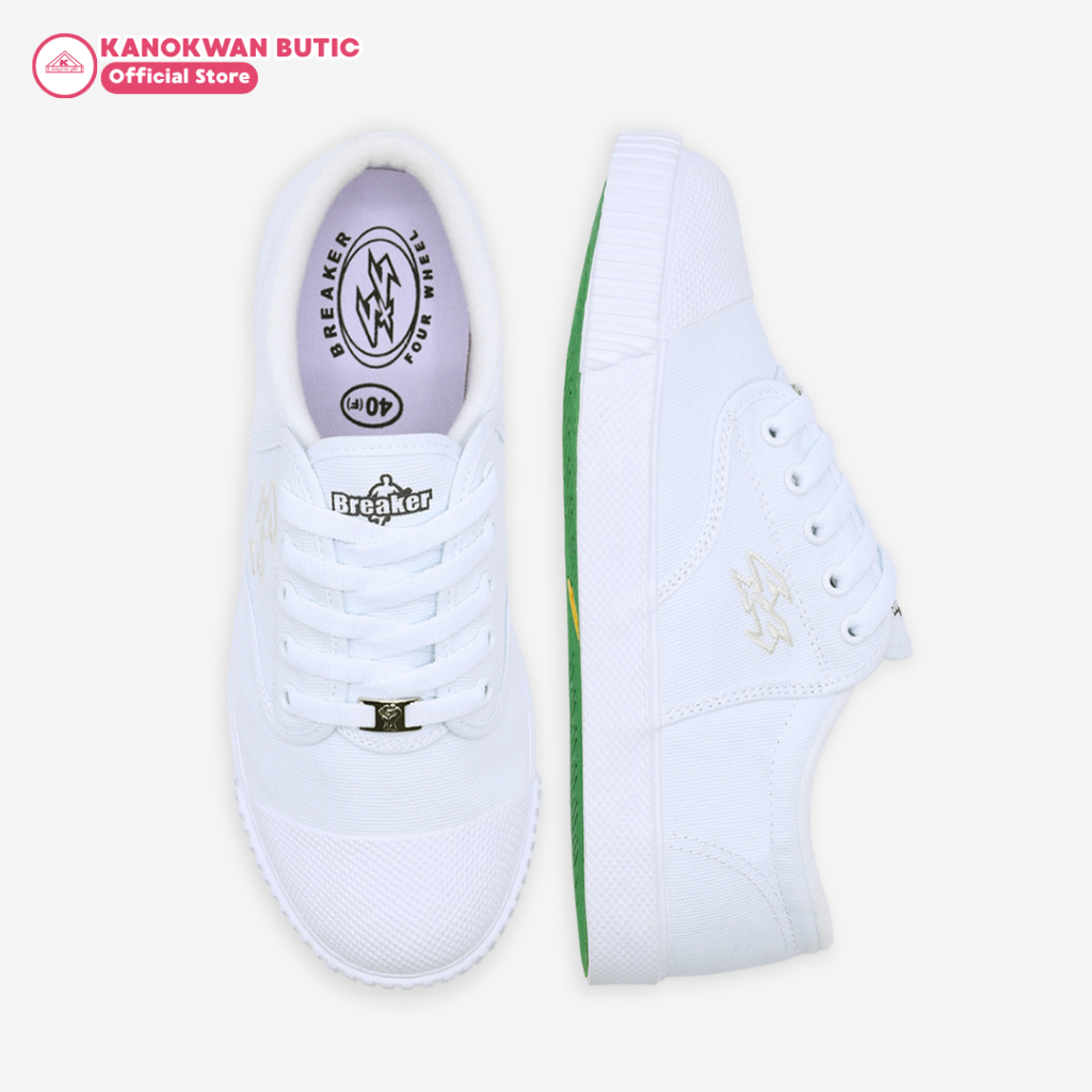 Breaker รองเท้าผ้าใบนักเรียนเบรกเกอร์ Breaker 4x4 สีขาว (White) รูปที่ 4