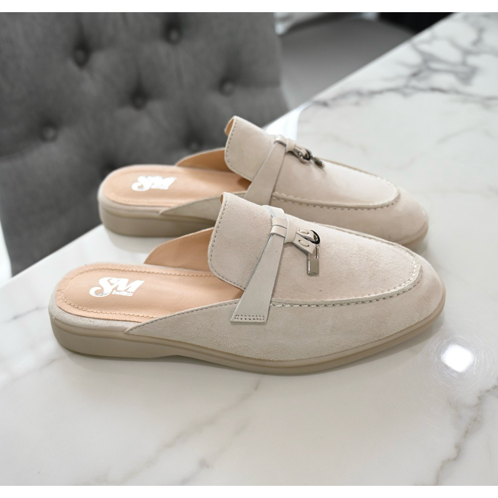 Soulmate Shoes รองเท้าหนังแท้ Lucy Mate In Grey
