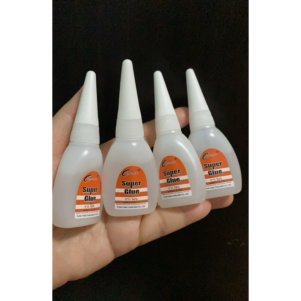 Super Glue กาวร้อน 20 กรัม (ชุดละ  4 หลอด)