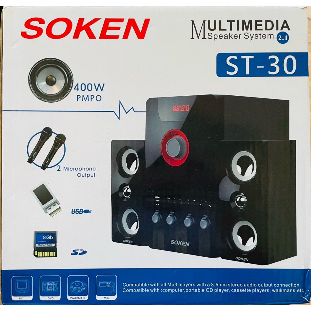 ลำโพงมัลติมิเดียยี่ห้อ SOKEN มือ1