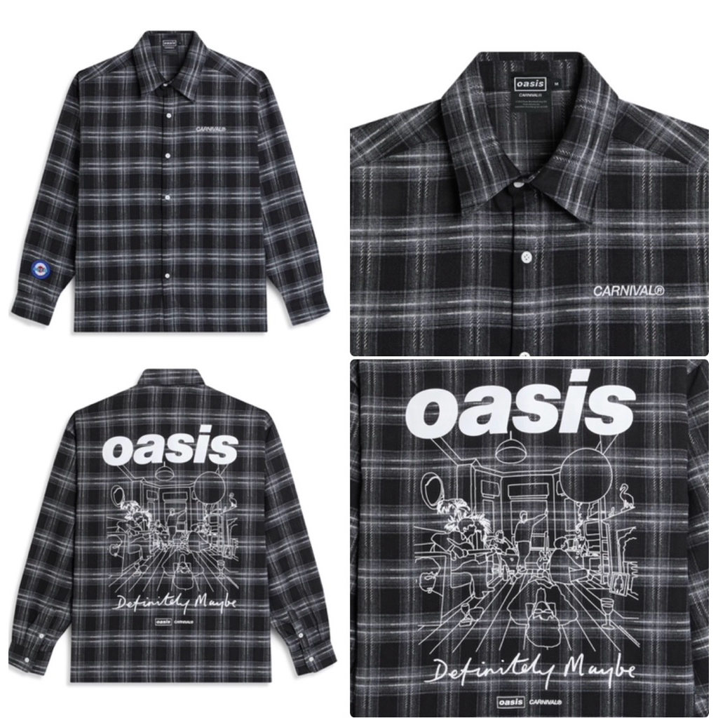 CARNIVAL®️x OASIS The Greatest Album Shirt Black เสื้อแขนยาว
