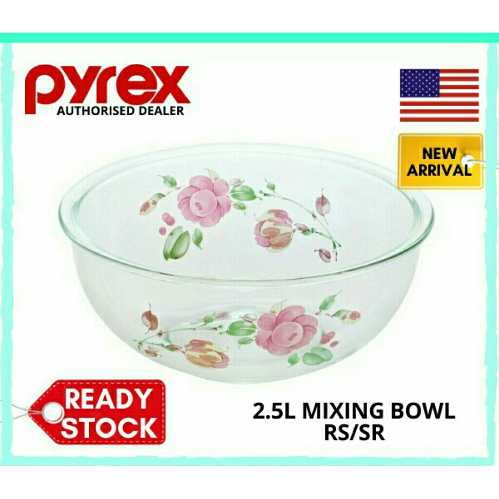 Pyrex (PX-MXB2500) 2.5L Mixing Bowl Size: 22.5cm(L) x 11cm(H)p