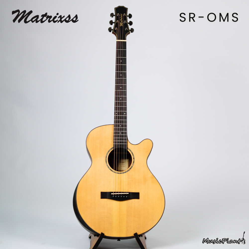 กีตาร์โปร่ง/โปร่งไฟฟ้า Matrixss | SR-OMS (Solid Spruce-Rosewood)