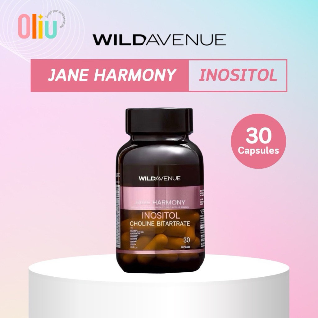Wild Avenue JANE HARMONY Inositol Choline Bitartrate 30 Capsules