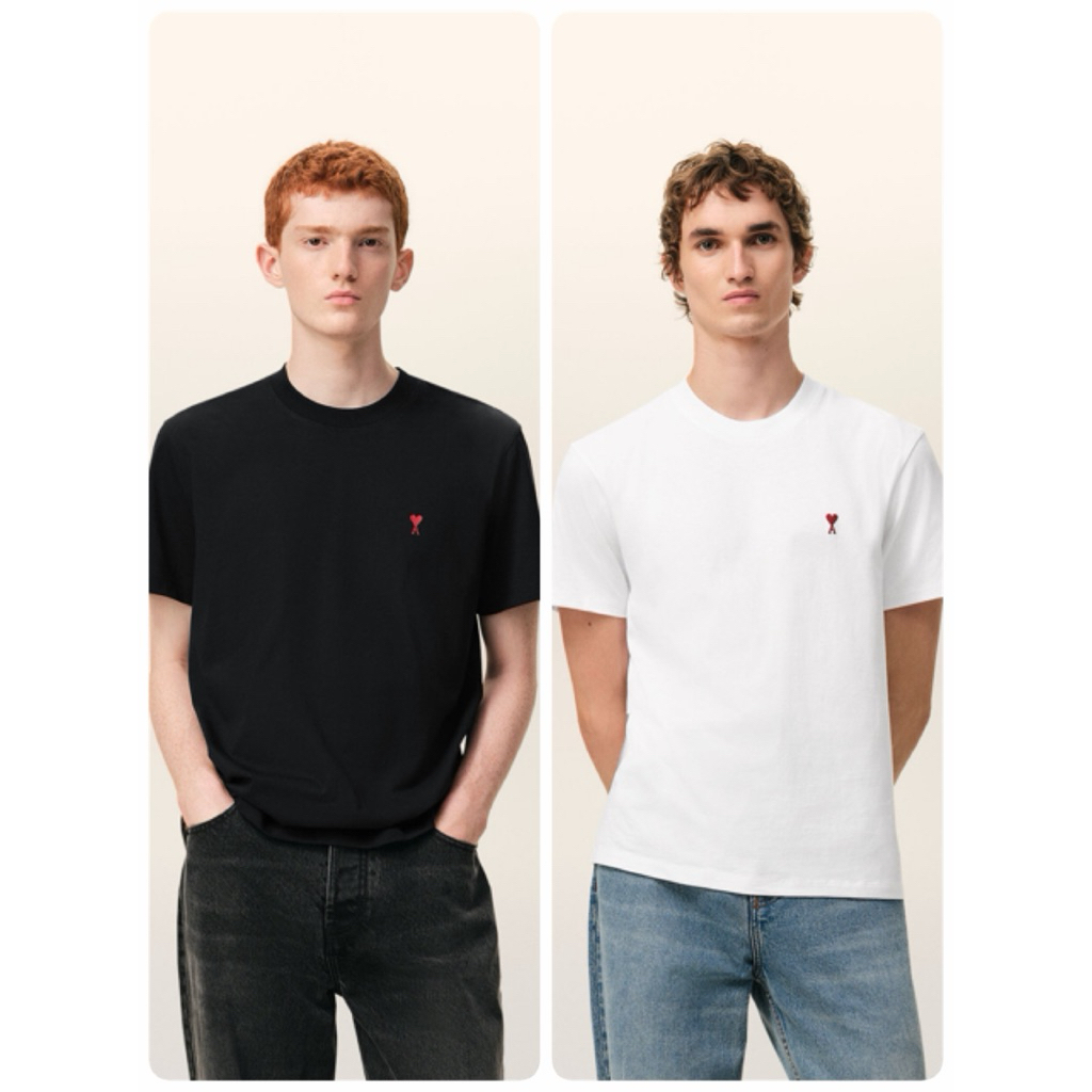 ⭐️พร้อมส่ง⭐️AMI PARIS  Ami de Coeur  t-shirt (โลโก้เล็ก)