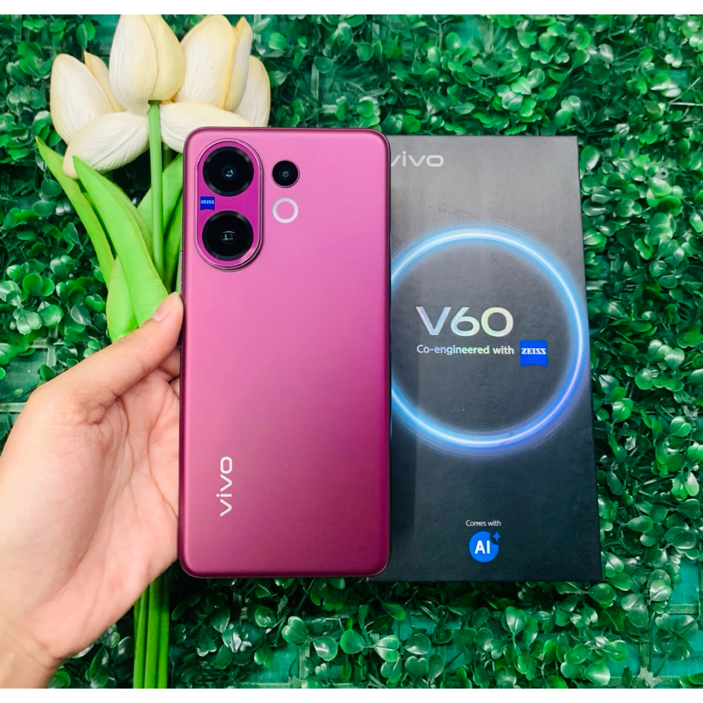 โทรศัพท์Vivo V60 (5G)Ram12GB/Rom256GBเครื่องแท้เครื่องมือสองสภาพสวย สินค้าพร้อมจัดส่ง