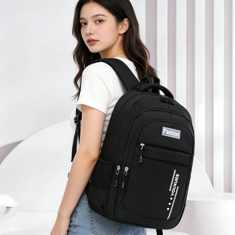 กระเป๋าเป้นักเรียน กันน้ำ ดีไซน์สวยงามเรียบง่ายมีให้เลือกสามสี น้ำหนักเบา พร้อมส่ง