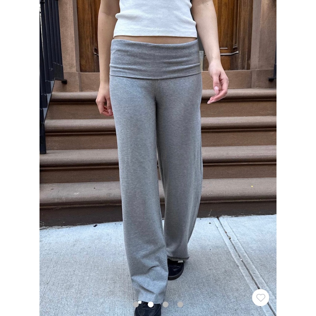 (พร้อมส่ง) Brandy Melville Priscilla Pants (สีเทา) กางเกงขายาว กางเกงวอร์ม กางเกงรัดรูป ของแท้จากช็อป