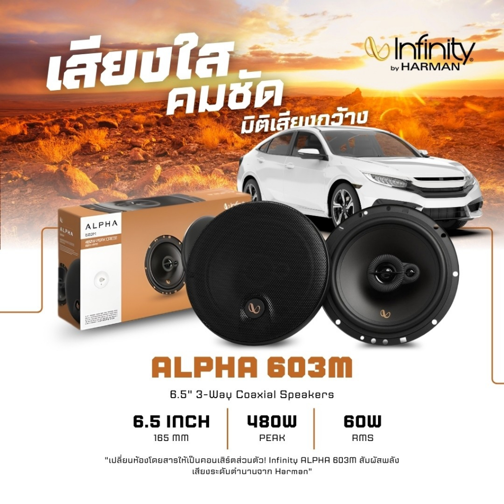 เสียงระดับตำนาน Infinity Alpha 603M 6.5