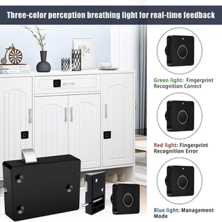 Smart Drawer Lock K16 ล็อคเก๊ะอัจฉริยะ กุญแจลายนิ้วมือ ล็อคลิ้นชัก ล็อคตู้ ไม่ต้องเจาะรู ประกัน 3 ปี