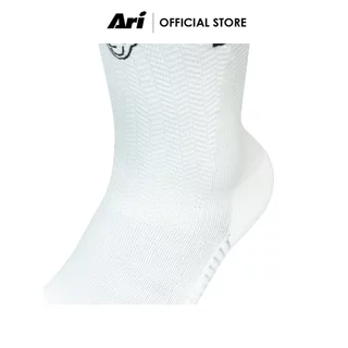 ARI ADEPT RUNNA CREW RUNNING SOCKS - WHITE (AHW1721-02) ถุงเท้า อาริ ADEPT RUNNA สีขาว