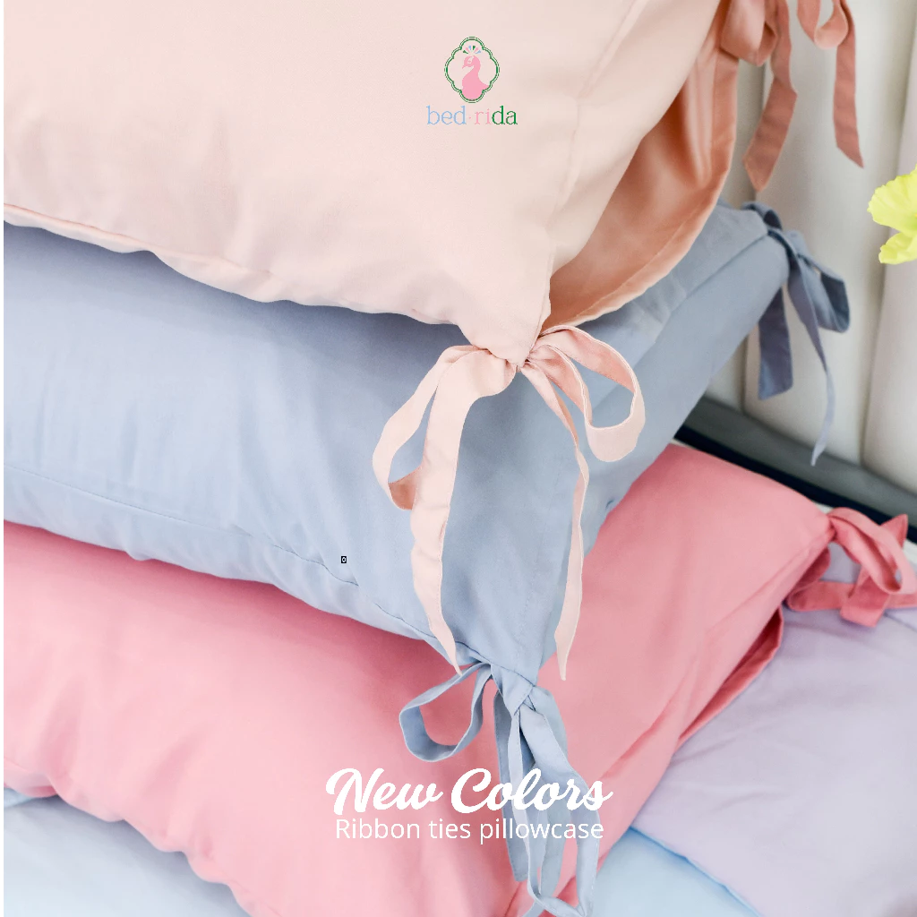 BEDRIDA ปลอกหมอนหนุนผูกโบว์ 20 x 30 นิ้ว สีพาสเทลสุดน่ารัก thumbnail 7