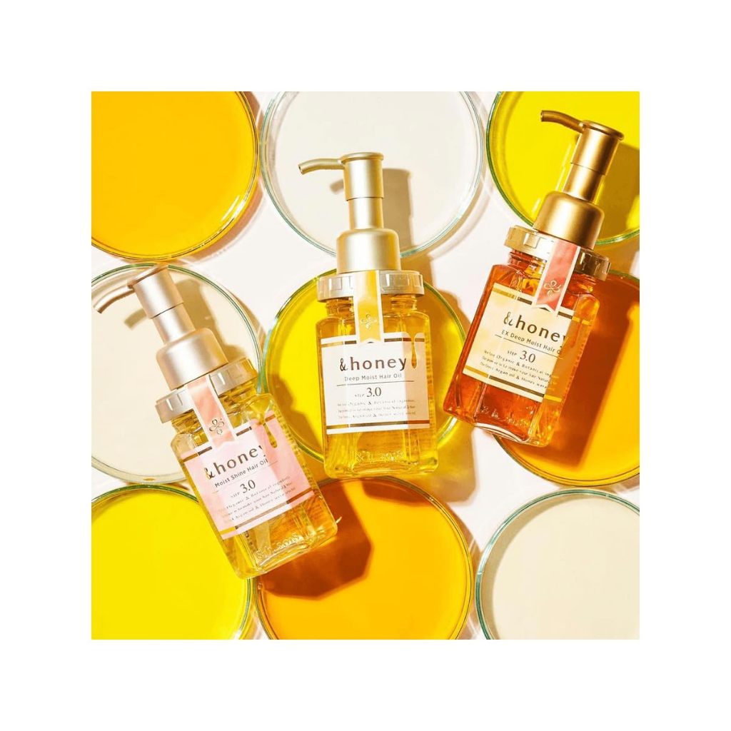 &honey Deep Moist Hair Oil Step 3.0 100ml 3สูตร น้ำมันบำรุงผมน้ำผึ้ง
