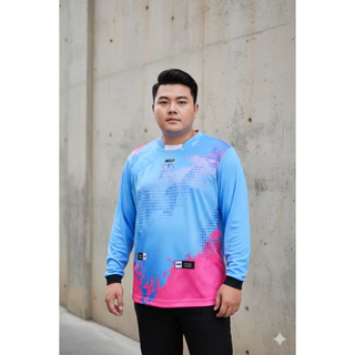 NAP22 เสื้อกีฬาแขนยาว ผ้าไมโคร ไซส์ 5XL-7XL