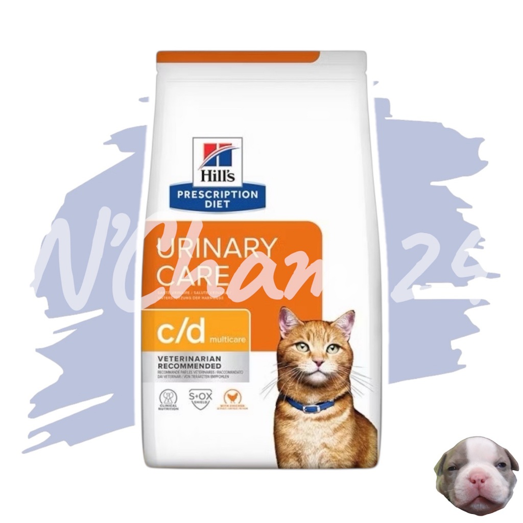 Hill's feline c/d multicare 1.5kg  อาหารแมว ที่เป็นโรคนิ่ว เคยเป็นนิ่วในกระเพาะปัสสาวะ ขนาด 1.5 kg