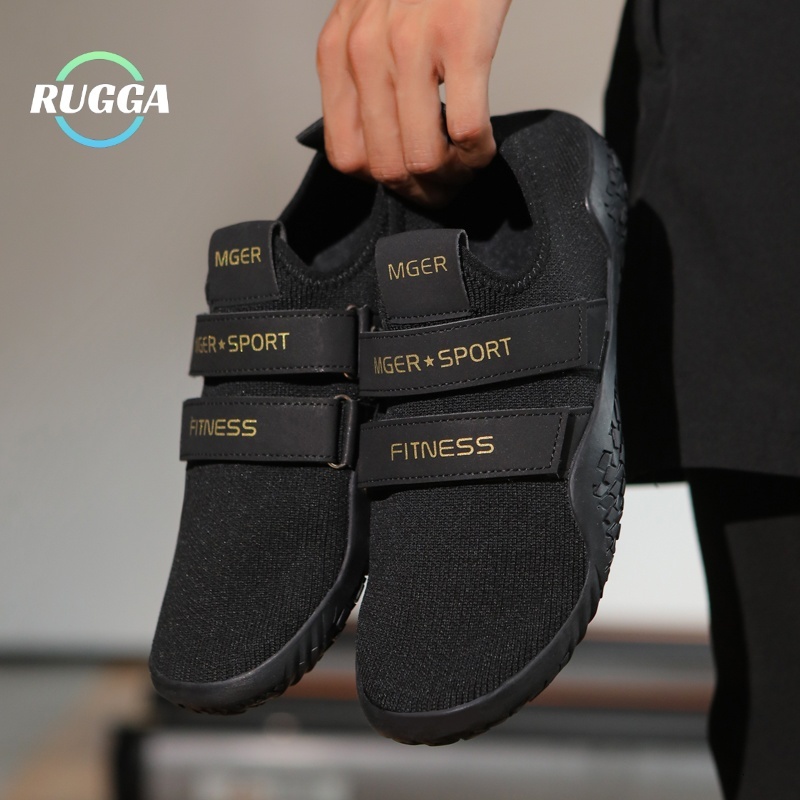 RUGGA รองเท้าออกกำลังกายแบบมีสายรัดตีนตุ๊กแก ออกแบบมาสำหรับใช้เล่นท่าสควอท เดดลิฟท์ และกระโดดเชือกใน