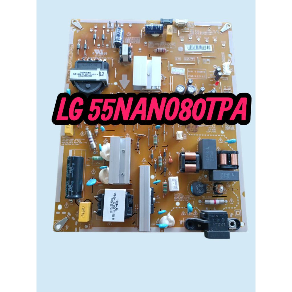 บอร์ดเพาเวอร์ซัพพลายทีวี LG 55 นิ้วรุ่น55NANO80TPAแท้ถอด
