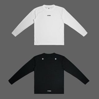 CYS Running Oversize Long-Sleeved เสื้อวิ่ง แขนยาว สีขาว/สีด…