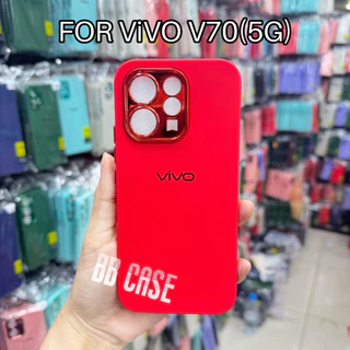 เคสกำมะหยี่สีพื้นโครเมี่ยมกล้อง รุ่น VIVO V70(5G)/V70FE(5G) ตรงรุ่น (มี8สี)เคสกำมะหยี่สีพื้น สินค้าพร้อมจัดส่งในไทย