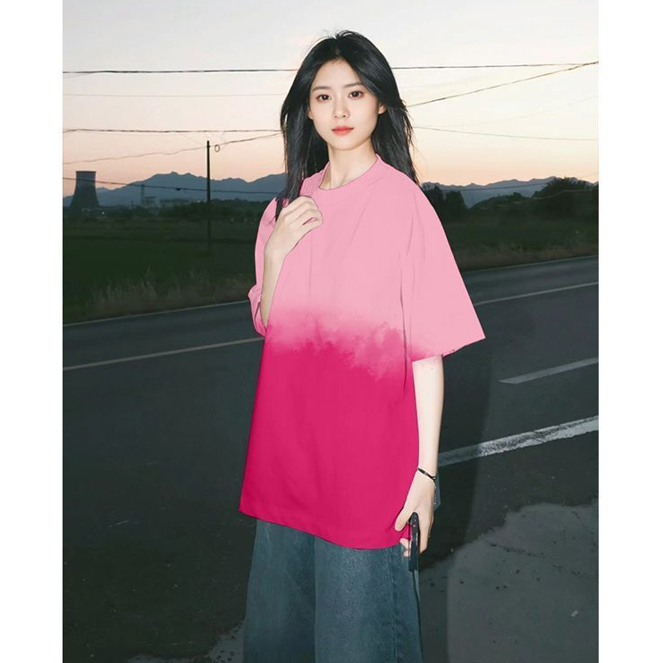 เสื้อยืดมัดย้อมสวยๆผู้หญิงมาใหม่ Oversize เสื้อผ้าสาวอวบไซส์ใหญ่ แฟชั่นเกาหลี เสื้อโอเวอร์ไซส์คนอวบทรงหลวมน่ารักๆ สีรุ้ง ราคา ถูกที่สุด ดีลบีเคเค แกลเลอรีภาพที่ 4