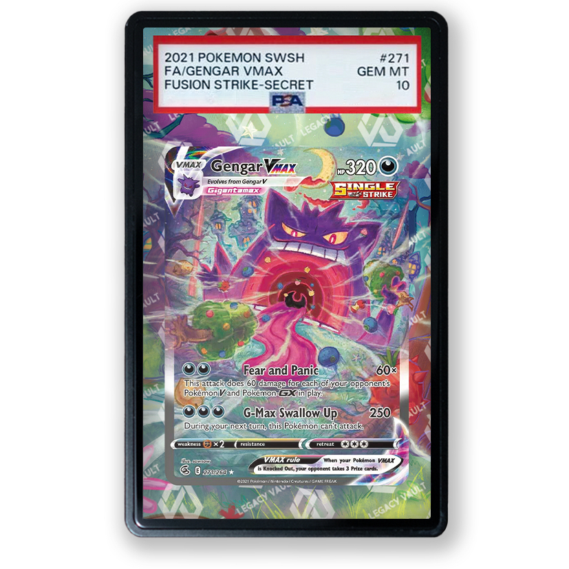 Gengar VMAX #271 Pokemon Fusion Strike / #20 Pokemon Japanese Gengar Vmax High-Class Extended Art Fo