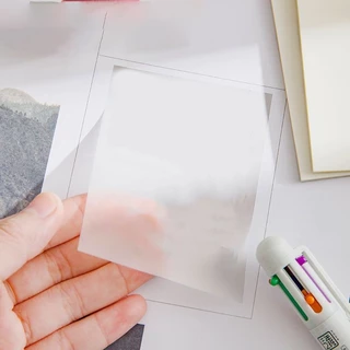 🌈กระดาษโน๊ตใส💦Sticky Note ใช้เขียนเน้นข้อความในหนังสือไม่เลอะนำไปใช้ต่อได้✔️กระดาษโน้ตกาวในตัวแบบใส