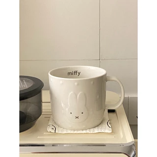 แก้วมัค แก้ว แก้วกาแฟ ins miffy🐰3D 360ml/600ml2 ขนาด สำหรับร้านกาแฟ