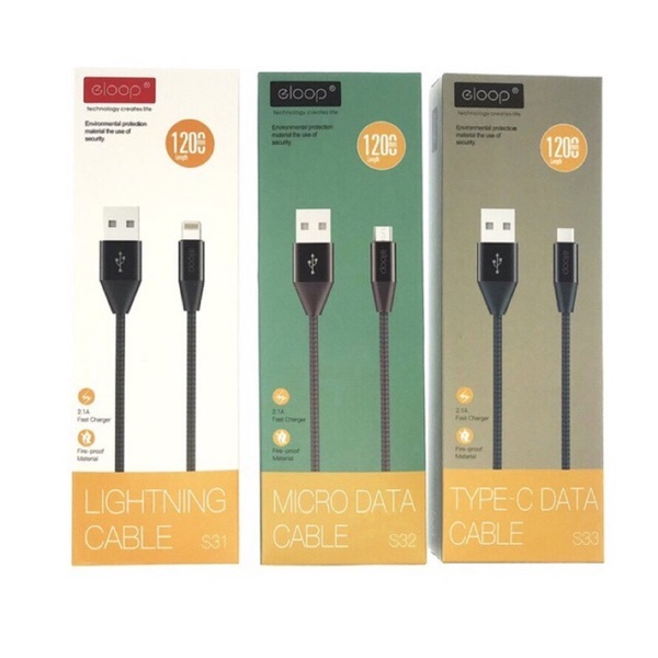 สายชาร์จ Orsen S33 Type C ความเร็วชาร์จ 2.1A ของแท้