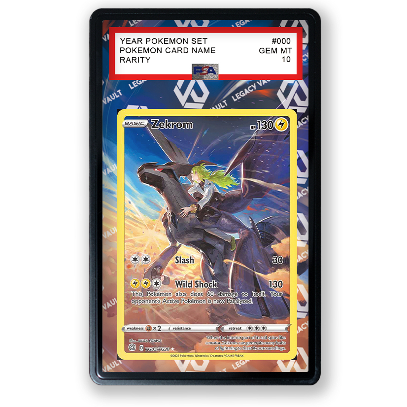 Zekrom #TG05 Pokemon Brilliant Stars / #195 Pokemon Japanese VMAX Climax Extended Art For PSA