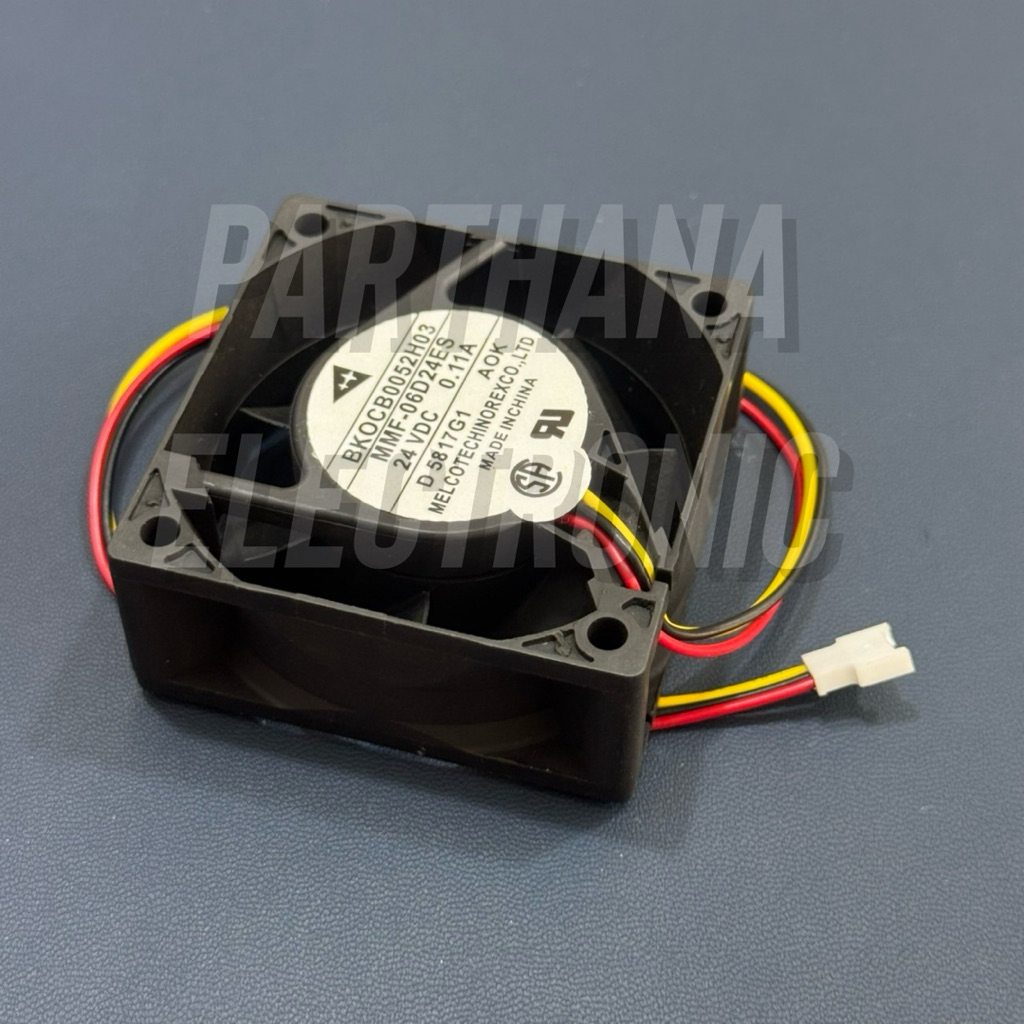 MMF-06D24ES พัดลม 24VDC 0.11A 3สาย 60x60x25MM แจ็คพิเศษ Ball bearing สินค้าพร้อมส่งในไทย🚚💨💨
