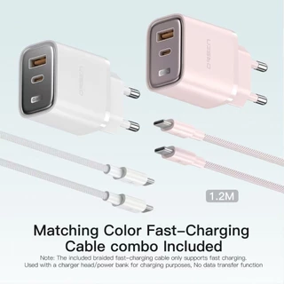 ใหม่ Orsen by Eloop ชุดชาร์จ C31T หัวชาร์จเร็ว GaN 30W 2 พอร์ต USB Type C PD QC PPS Adapter Fast Charge