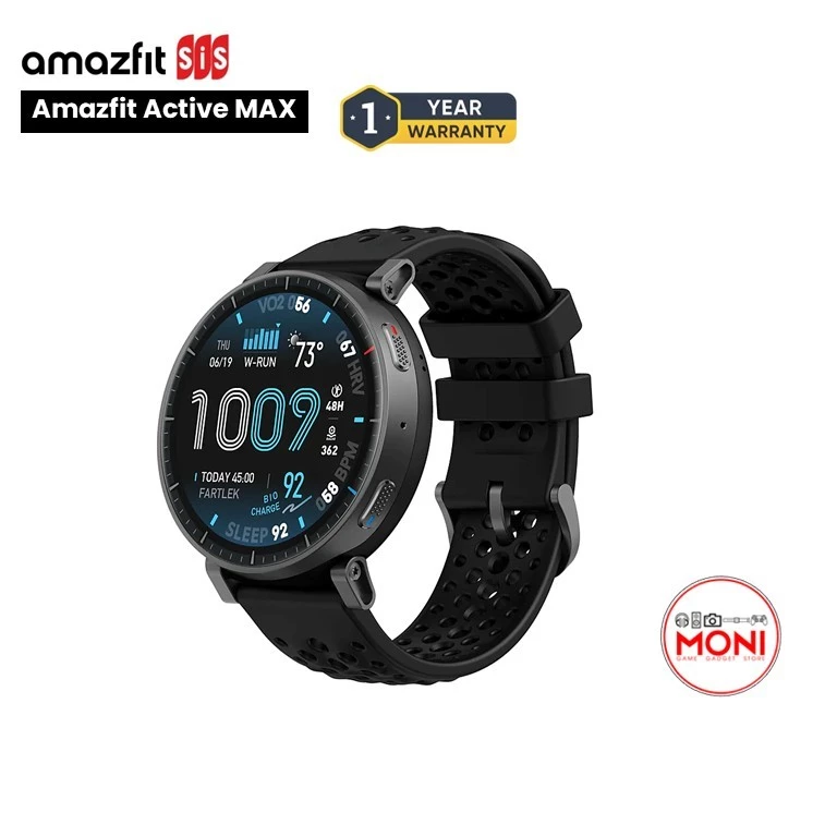Amazfit Active MAX นาฬิกา สมาร์ทวอท์ซ จอ Amoled 48mm แจ้งเตือน ประกันศูนย์ไทย 1 ปี