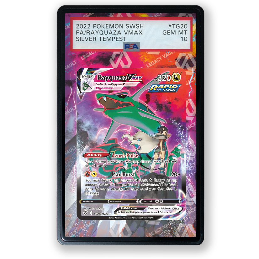 Rayquaza VMAX #TG20 Pokemon Silver Tempest / #252 Pokemon Japanese VMAX Climax Extended Art For PSA