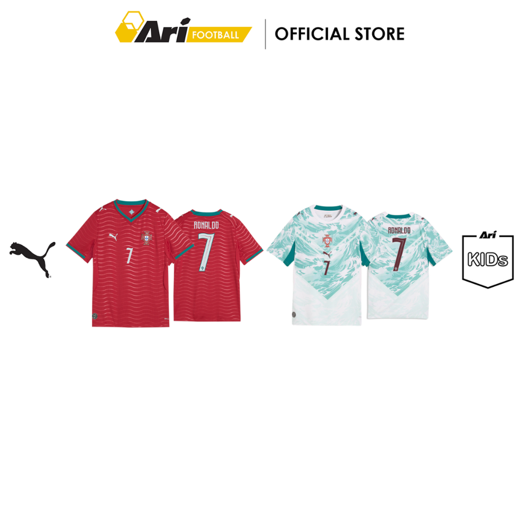 PUMA PORTUGAL 2026 KIDS JERSEY RONALDO#7 - เสื้อฟุตบอล เด็ก พูม่า PORTUGAL