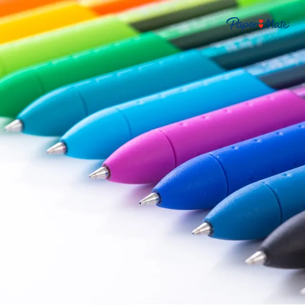 Paper Mate ปากกาเจล ลูกลื่น 0.7mm สีสด แห้งไว Paper Mate Inkjoy gel pen 0.7mm ราคา ถูกที่สุด โปรบีเคเค