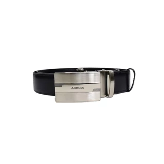 ARROW เข็มขัดผู้ชาย หัวออโต้ล็อค Auto Belt (หนังวัวแท้จากอิตาลี) สีดำ รุ่น MYCB614