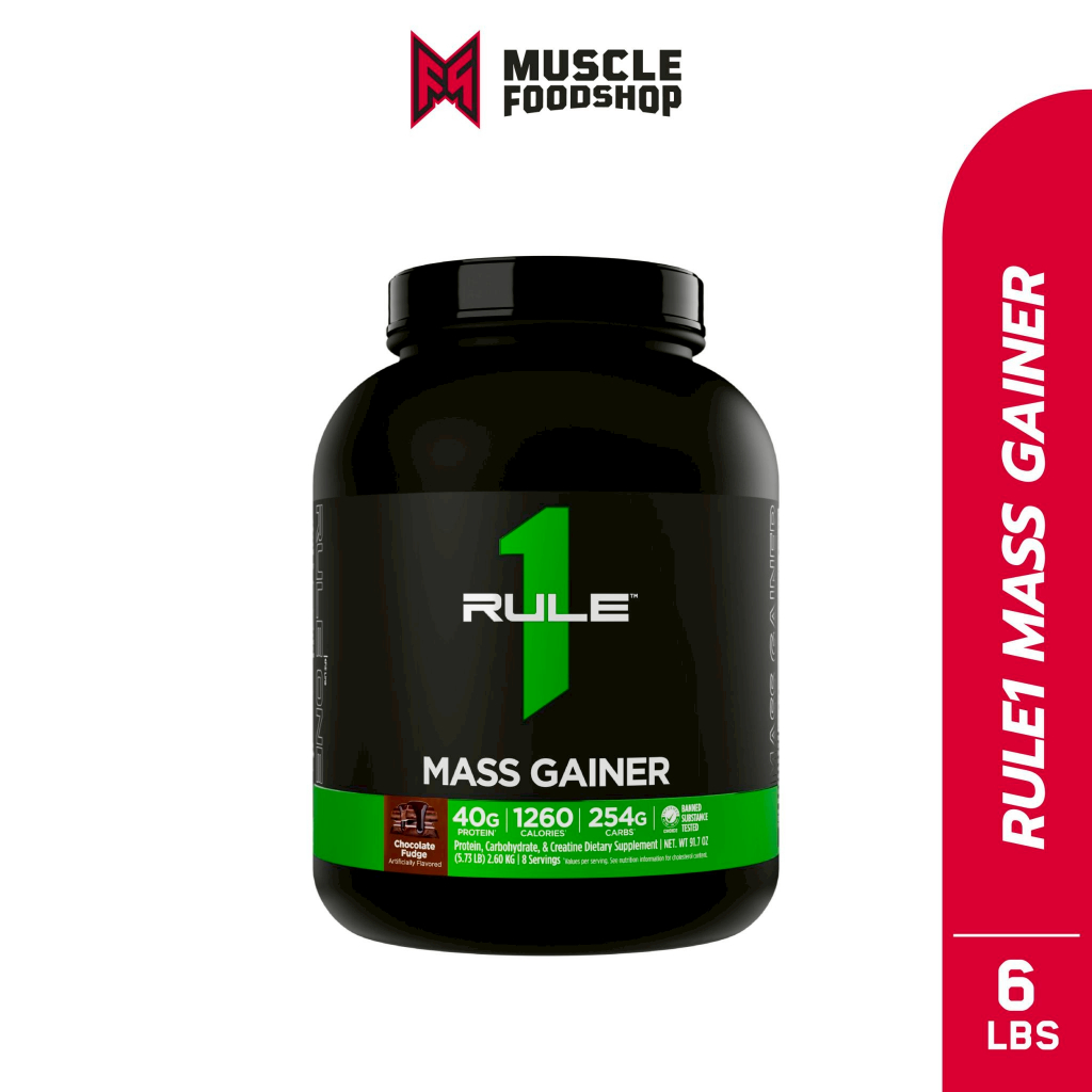 Rule1 Mass Gainer Protein Weight Gainer 6 Lbs. ( 8 serving )