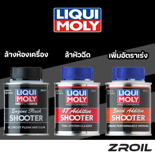 Liqui Moly Shooter สำหรับมอเตอร์ไซค์ ผลิตภัณฑ์ดุแลเครื่องยนต์ ล้างห้องเครื่อง,ล้างหัวฉีด,ของเเท้100%