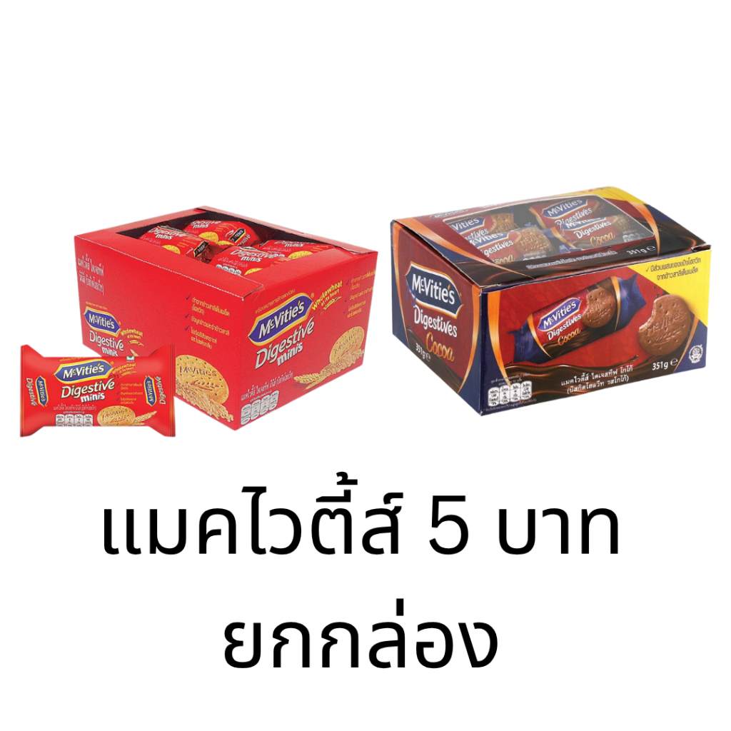 McVities Digestive Mini Biscuit บิสกิตผสมจมูกข้าวและรำข้าวสาลี อร่อย อิ่มท้อง คู่กาแฟ