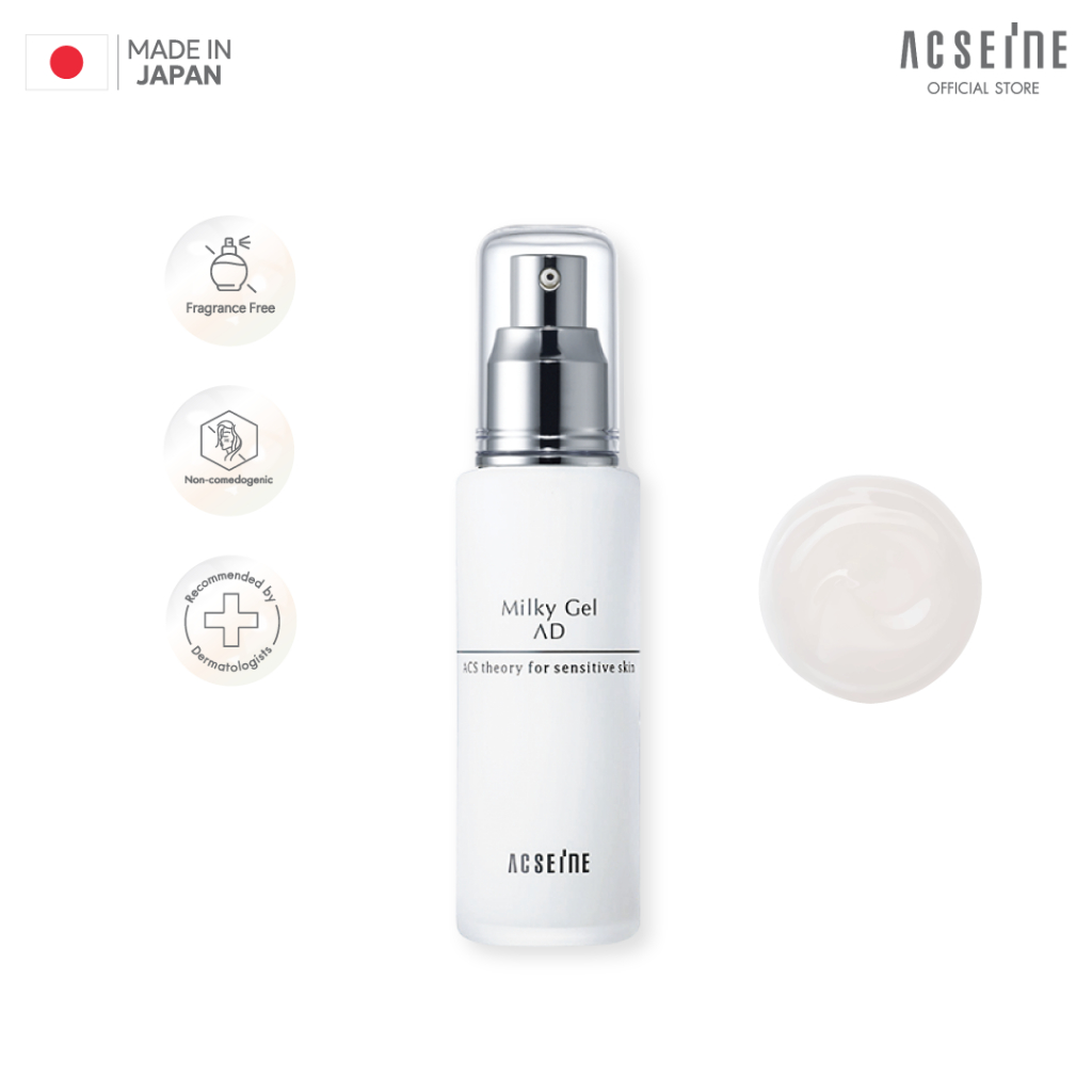 ACSEINE Milky Gel AD เจลเนื้อน้ำนม คืนความชุ่มชื้น ดูแลปัญหาระคายเคืองในผิวแพ้ง่าย
